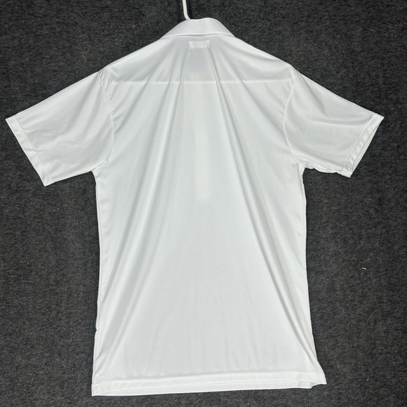 Collars and Co Polo shirt Mens M White Solid Stretch Spread Dress Collar #2 - Picture 10 of 12